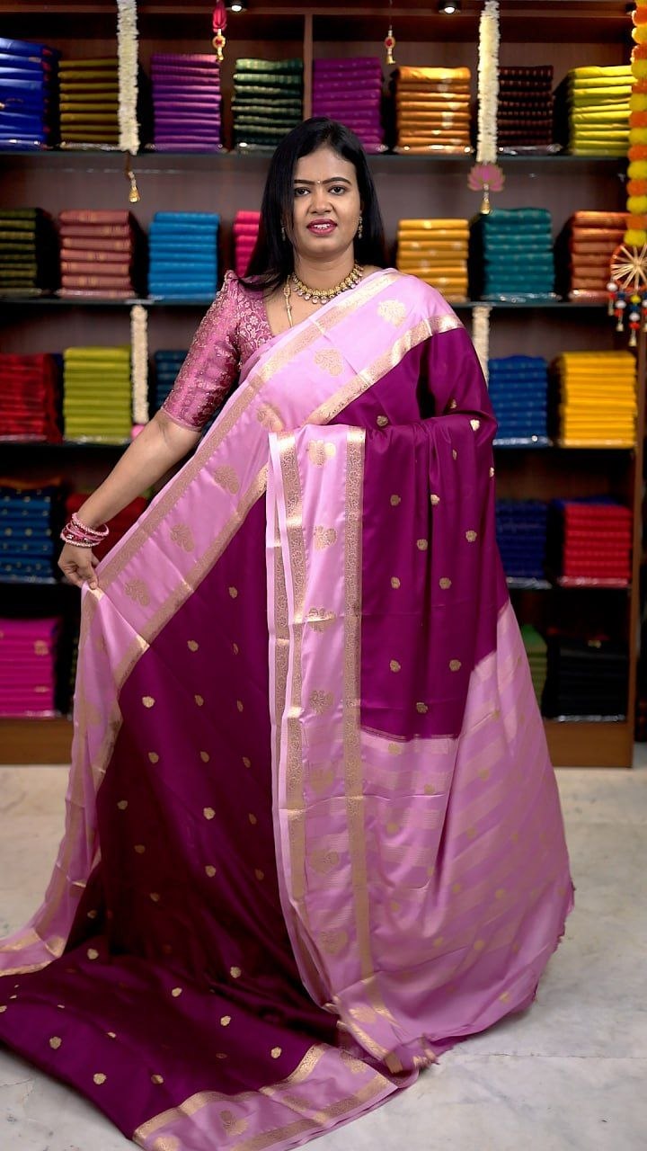 Premium Mysore Crepe Silk Sarees