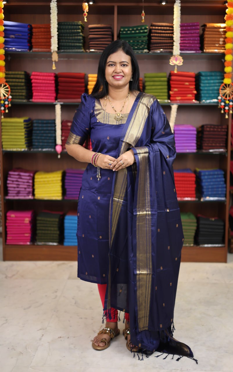 Kalyani Semi Silk Meenakari Salwar
