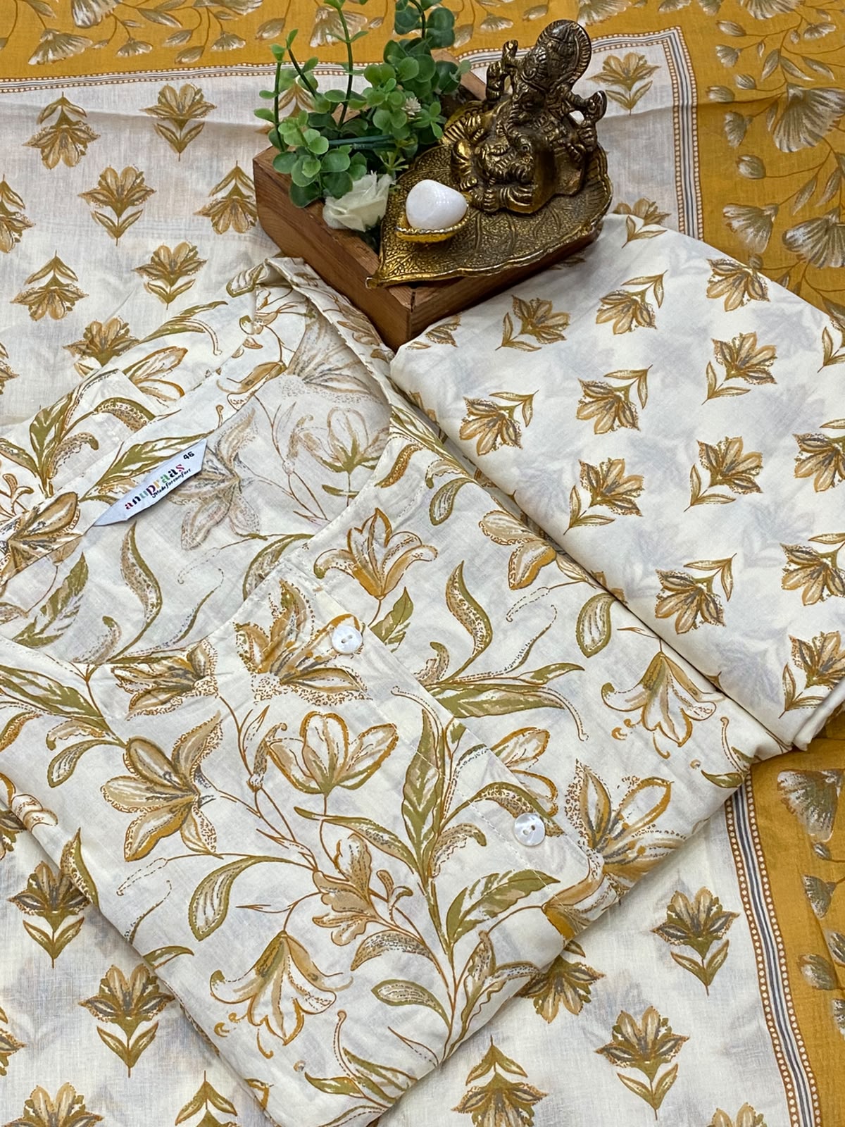Cotton 3 pc Suits