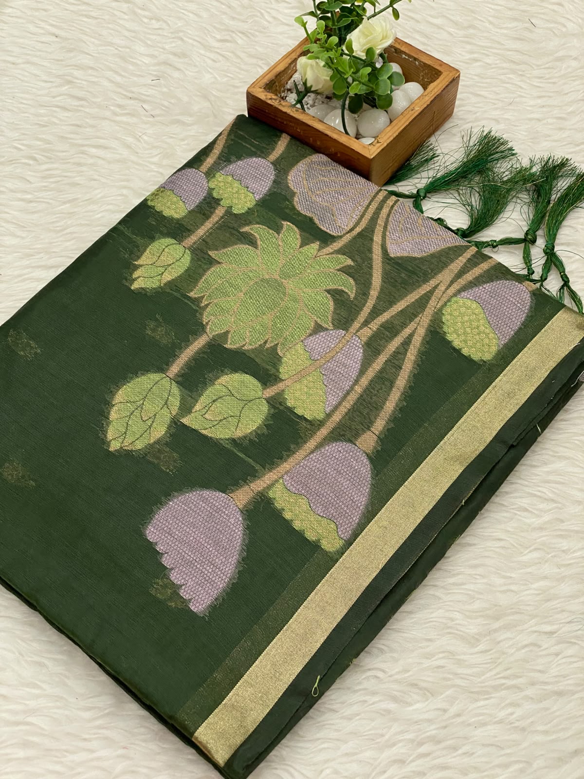 Jamdani Muslin Cotton Saree