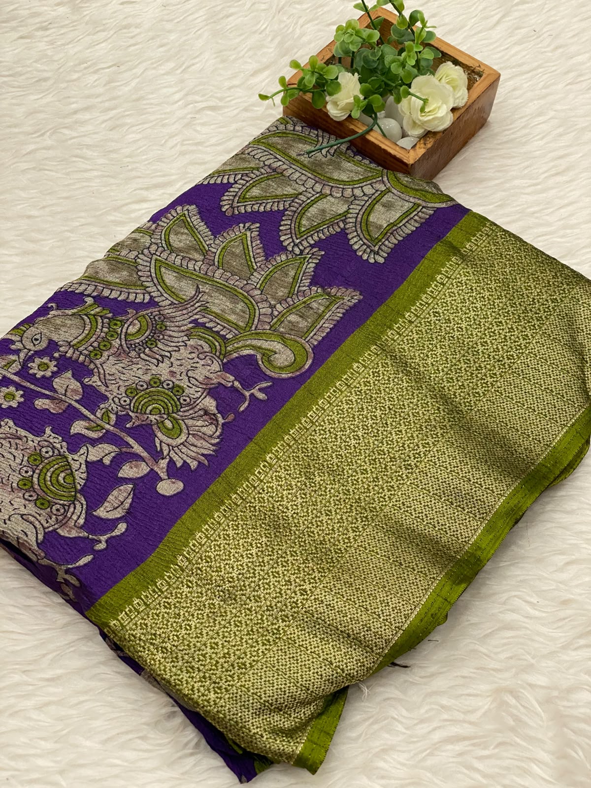 Crushed Dola sarees