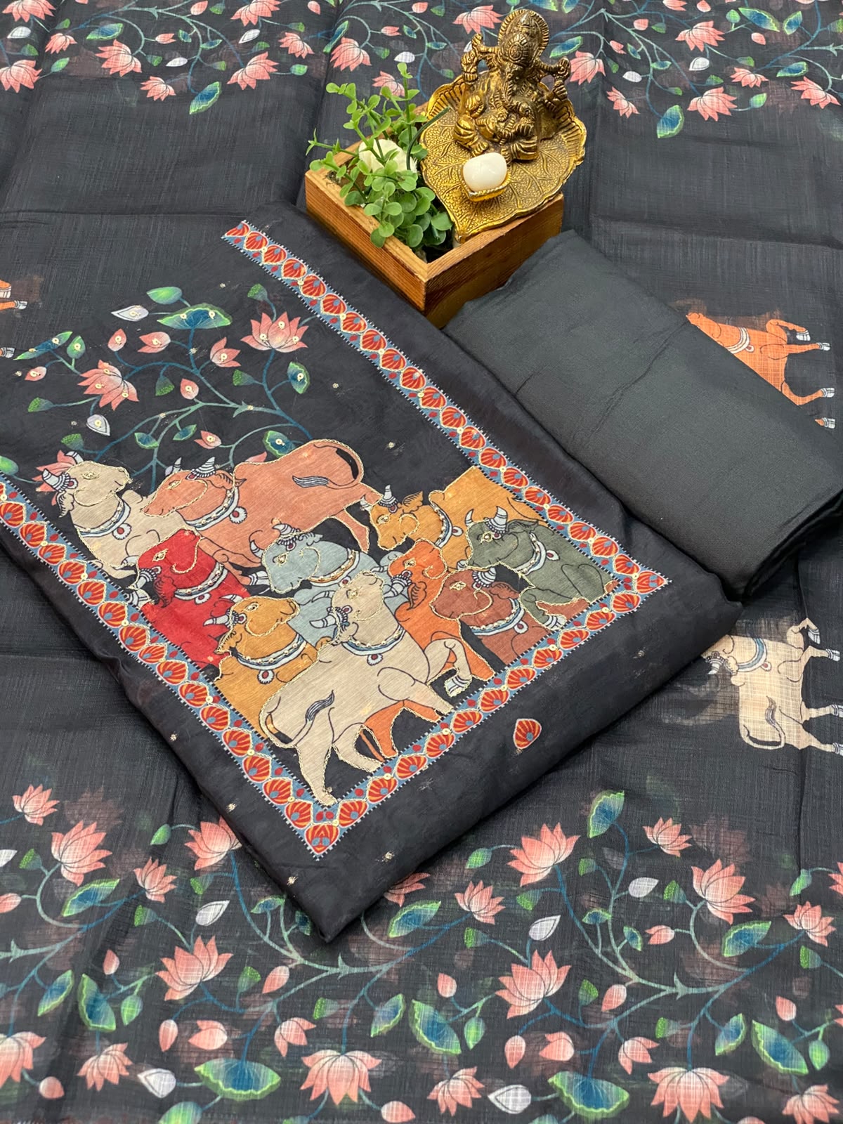 Pichwai Chanderi Silk Salwar
