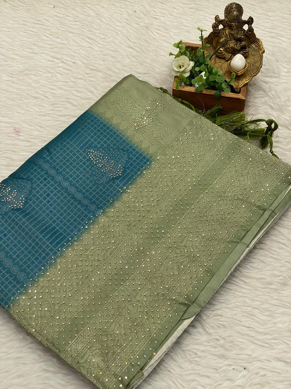 Softy With Stone Work Sarees