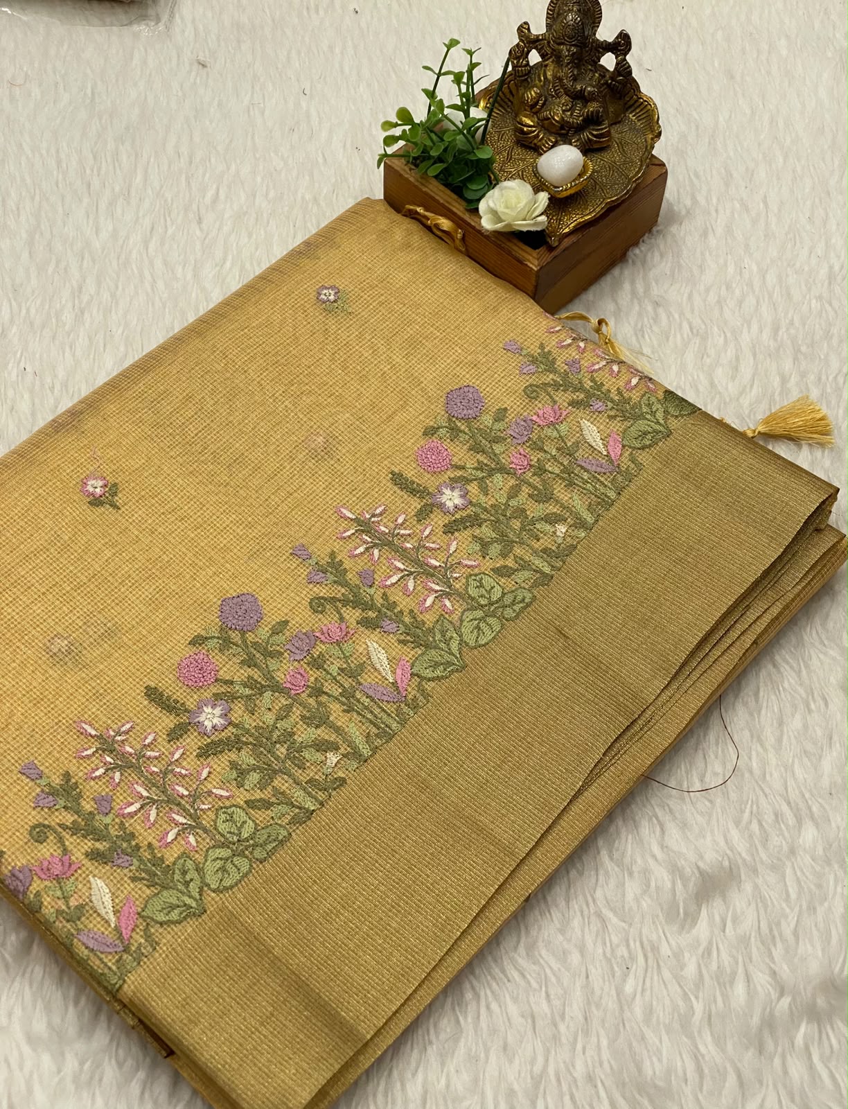 Kota Net Embroidery  Saree