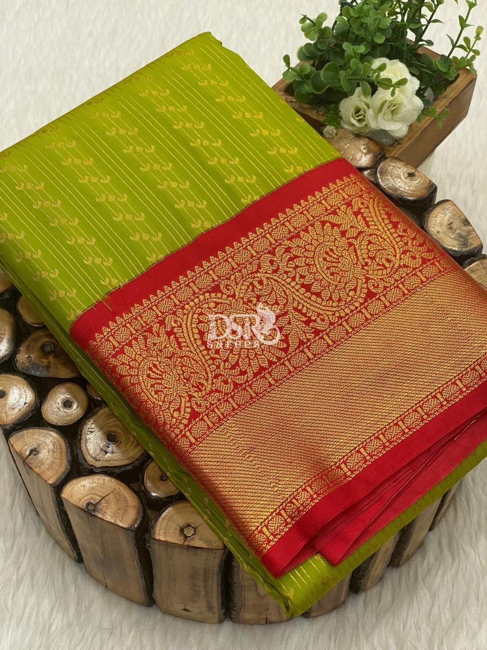Premium Kanchi Korvai Border Saree