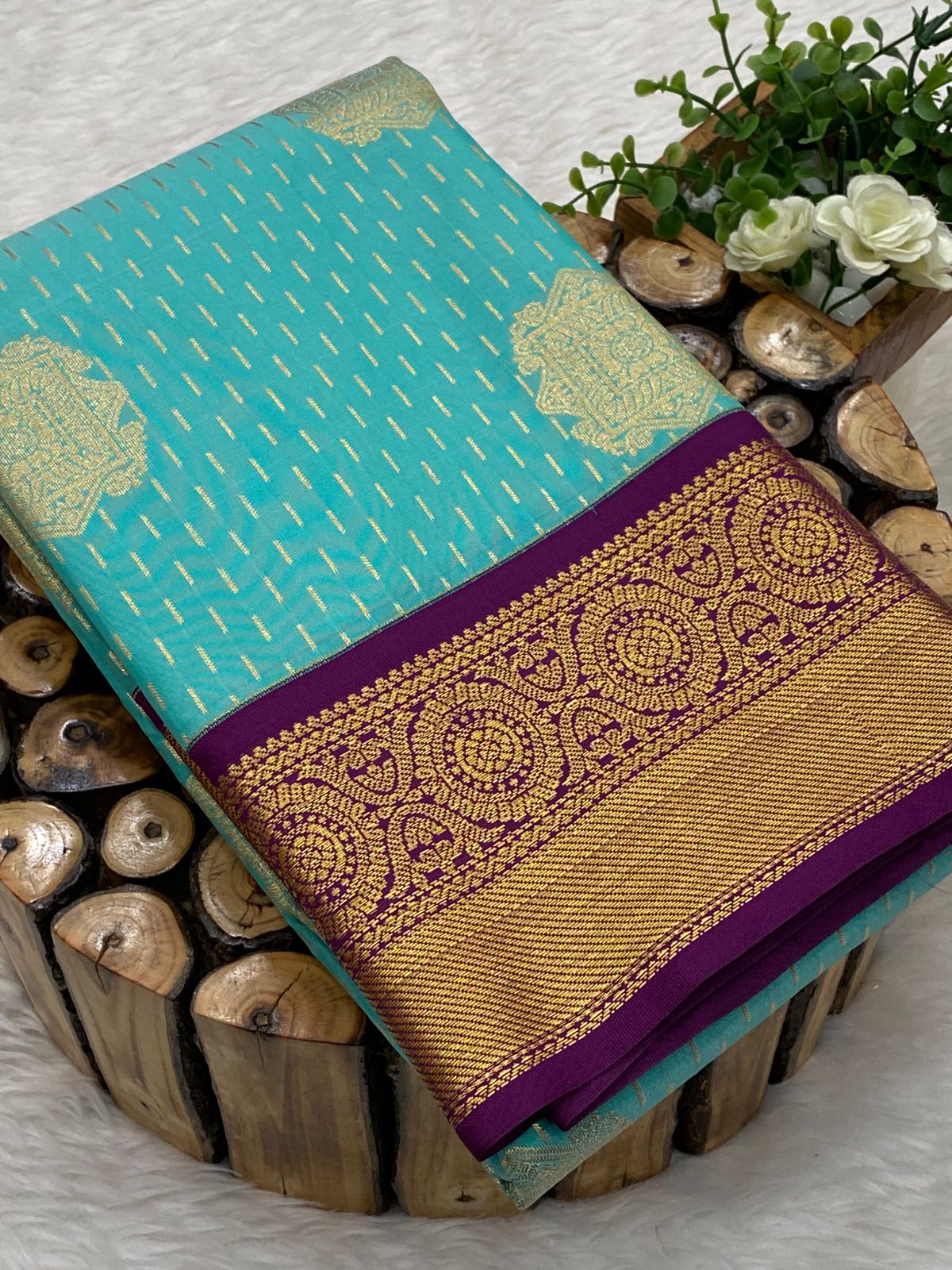 Premium Kanchi Korvai Border Saree