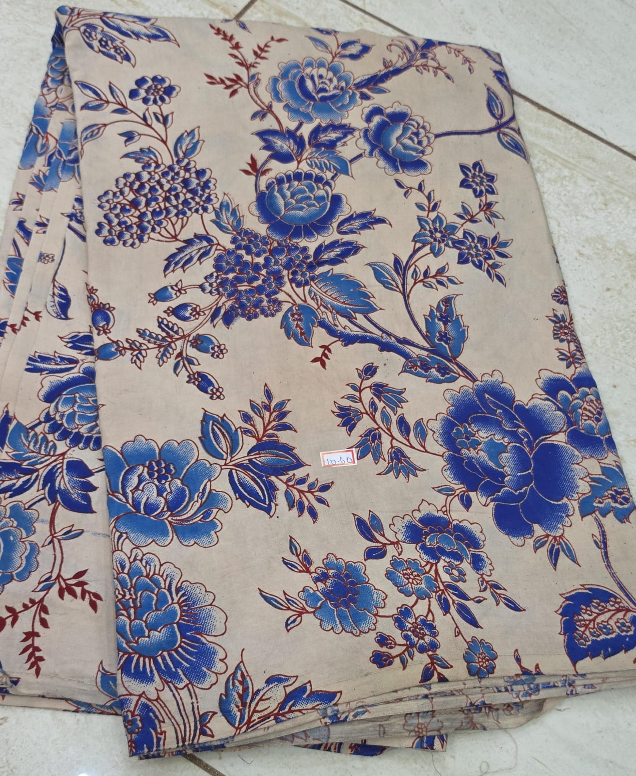 Chennuri Silk Kalamkari Printed 1 mtr cut blouse