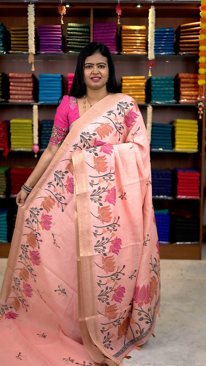 Linen Cotton Saree-Vol1