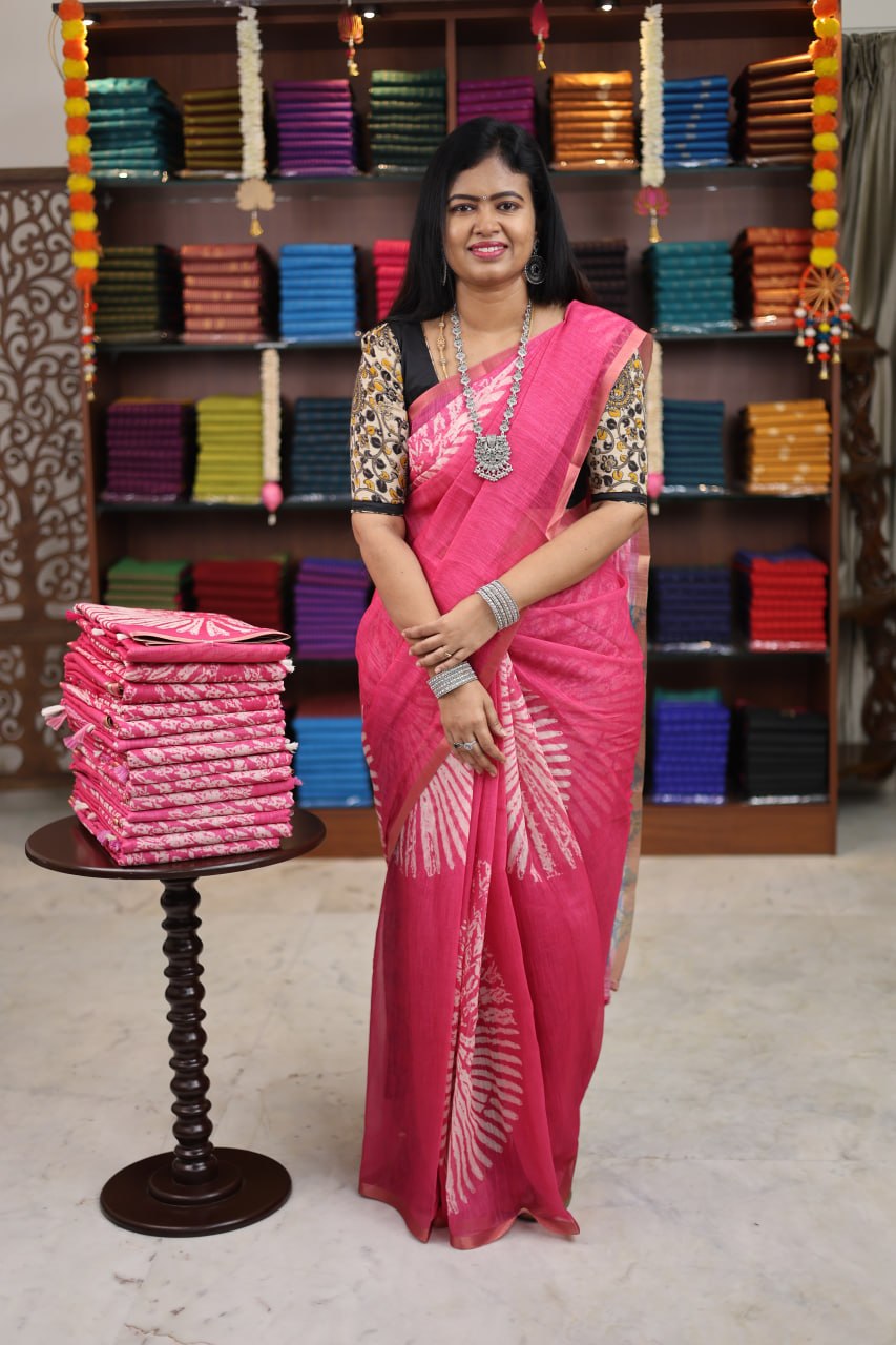Linen Cotton Sarees