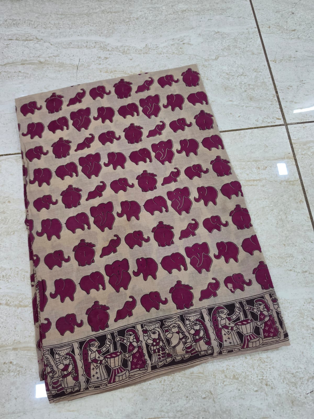 60's Count Premium Kalamkari Cotton Saree
