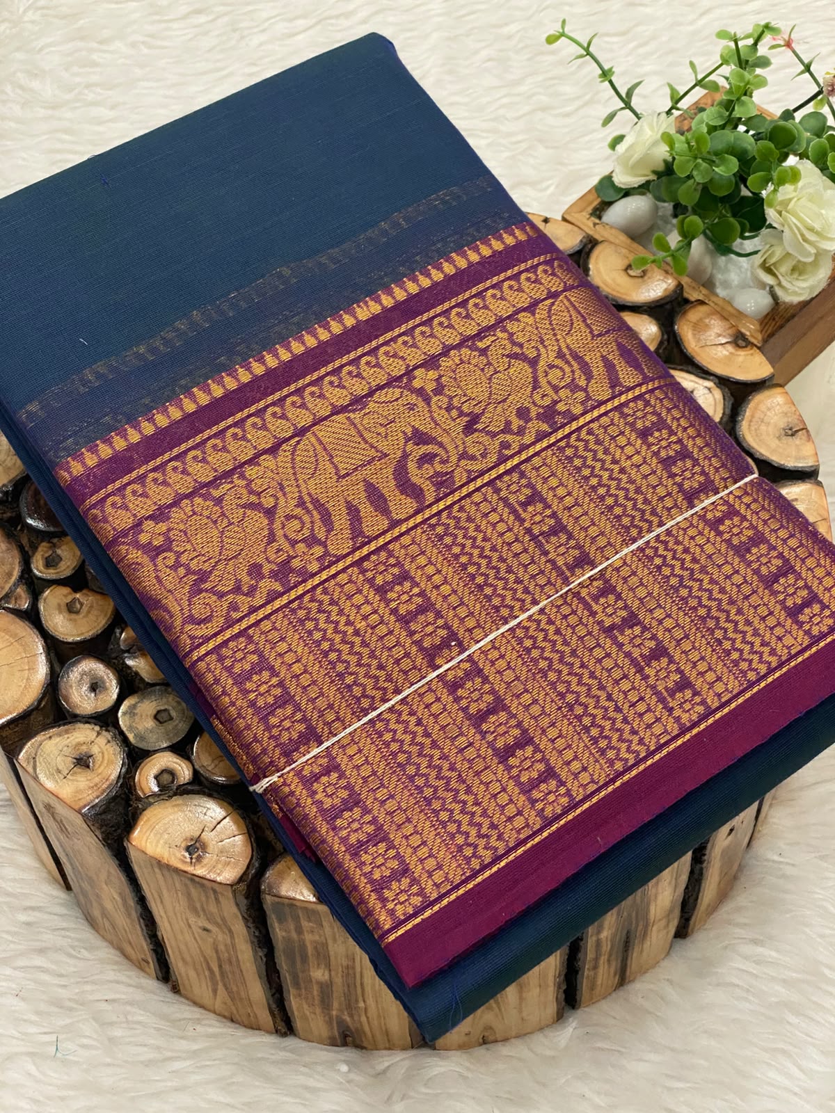 Chettinadu Cotton Sarees W/B