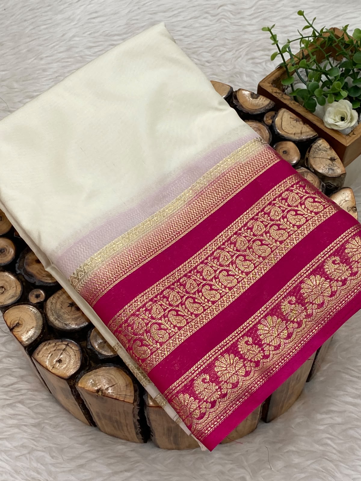 Semi Mysore Silk Saree
