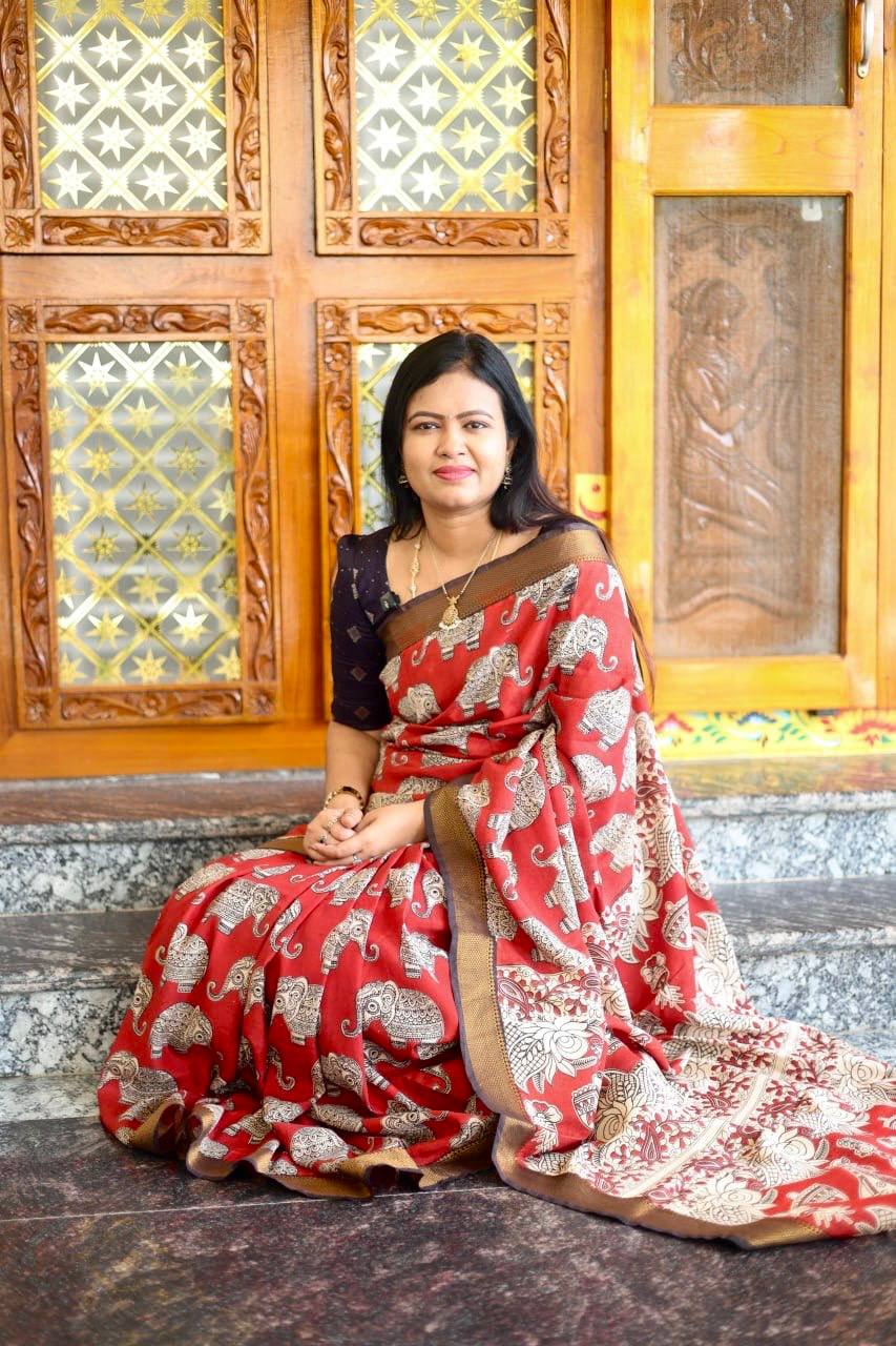 Chennuri Silk Kalamkari Saree