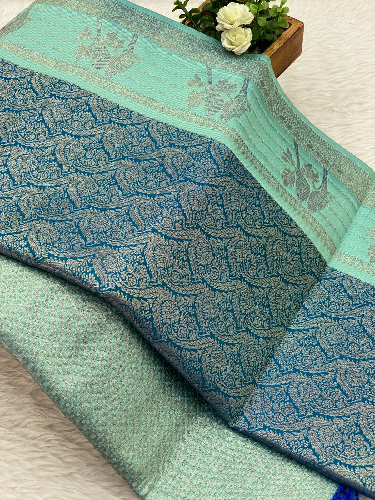 Premium Kanchi Brocade Silk Saree