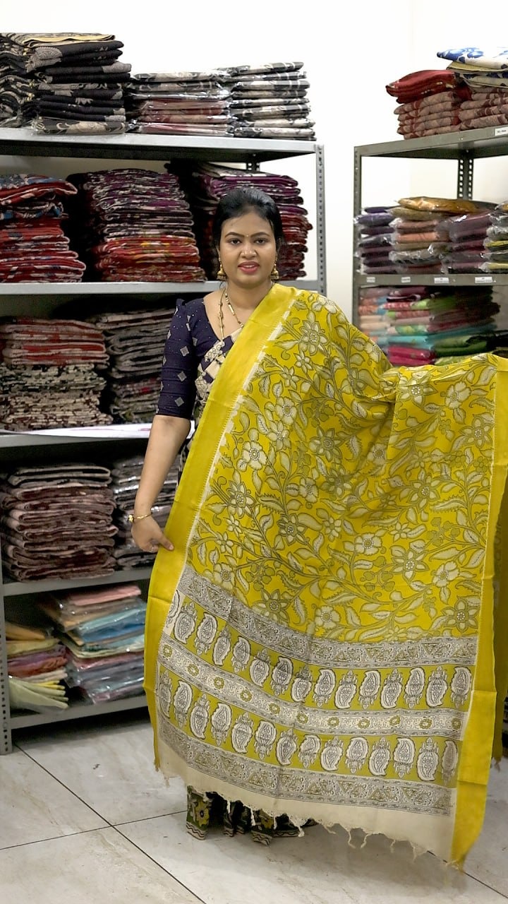 Nizam Border Kalamkari Duppata