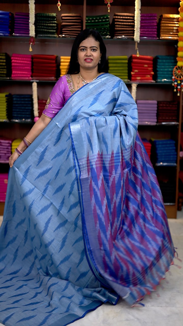 Art Linen Ikkat Sarees -VOL1