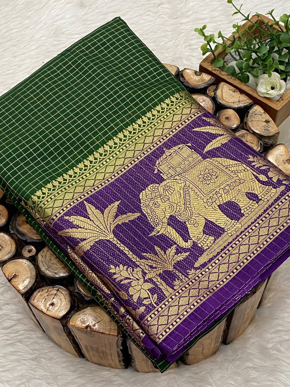 Mysore Crepe Checks