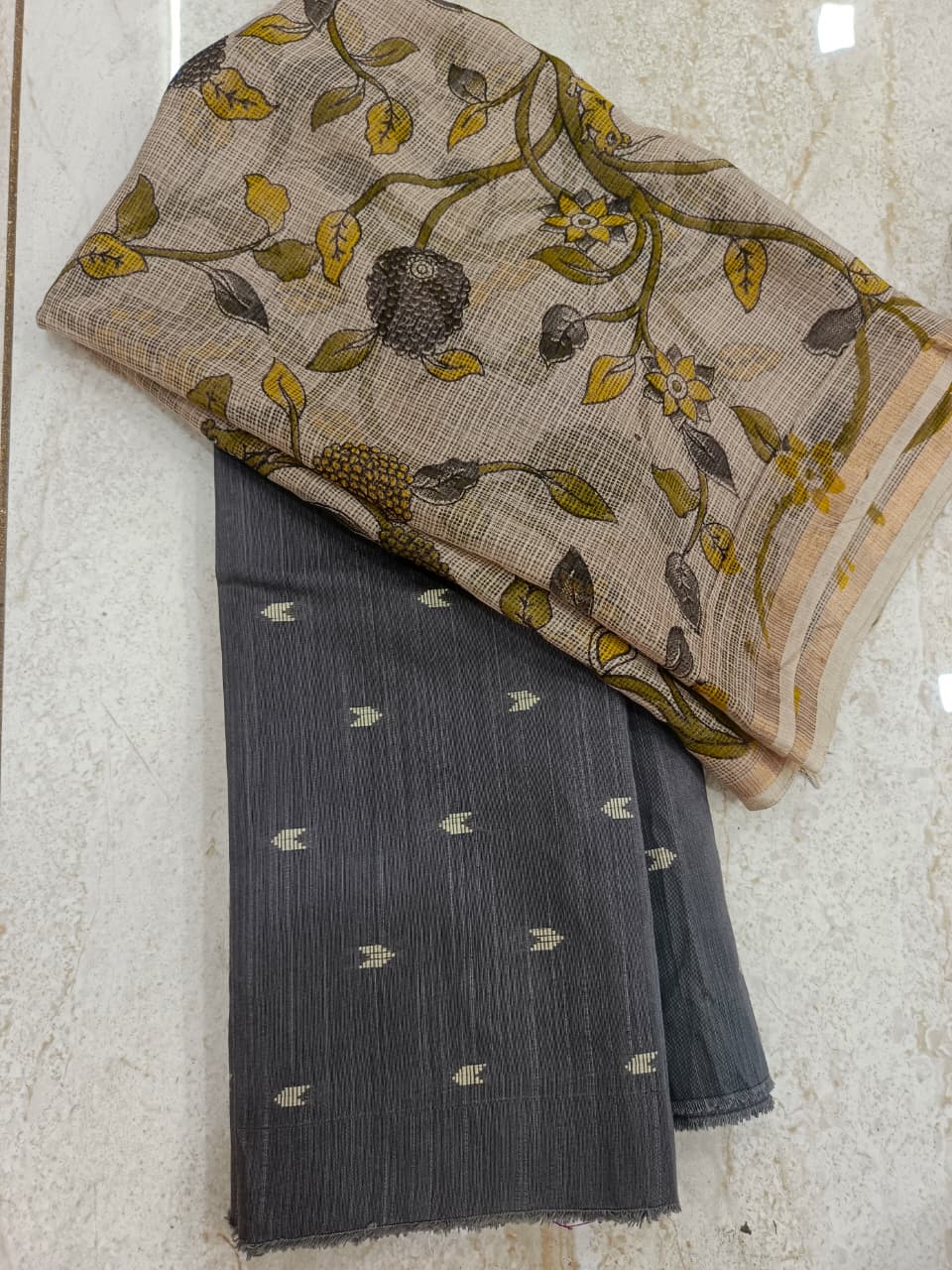 2 PC Unstitched Raw Silk Salwar