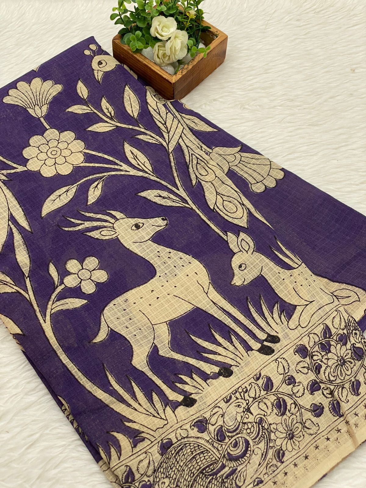 Kota net Kalamkari sarees
