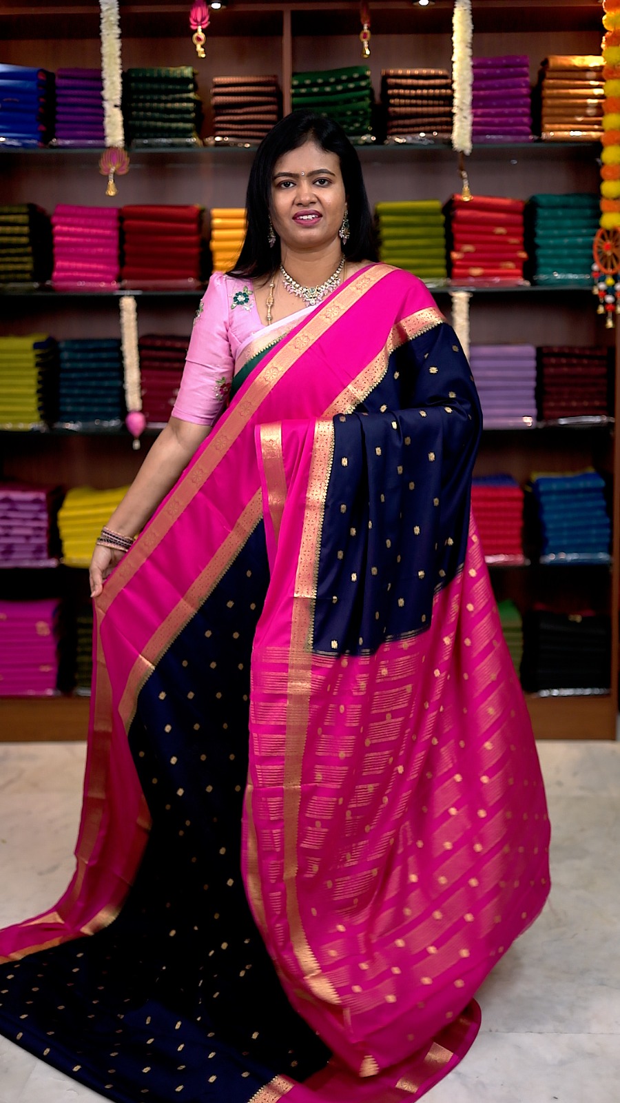 Premium Mysore Crepe Silk Sarees