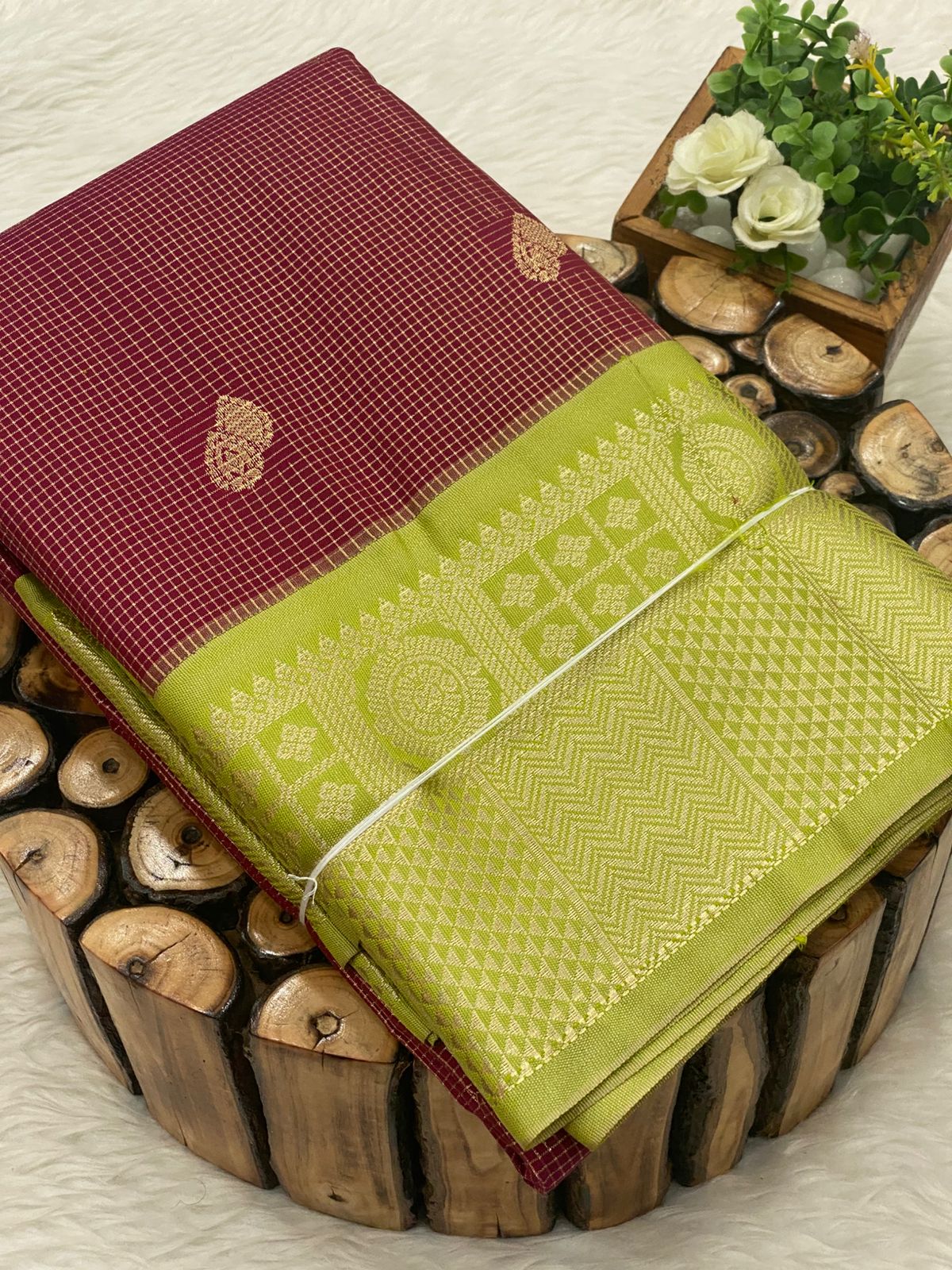 Premium Kanchi Korvai Border Saree