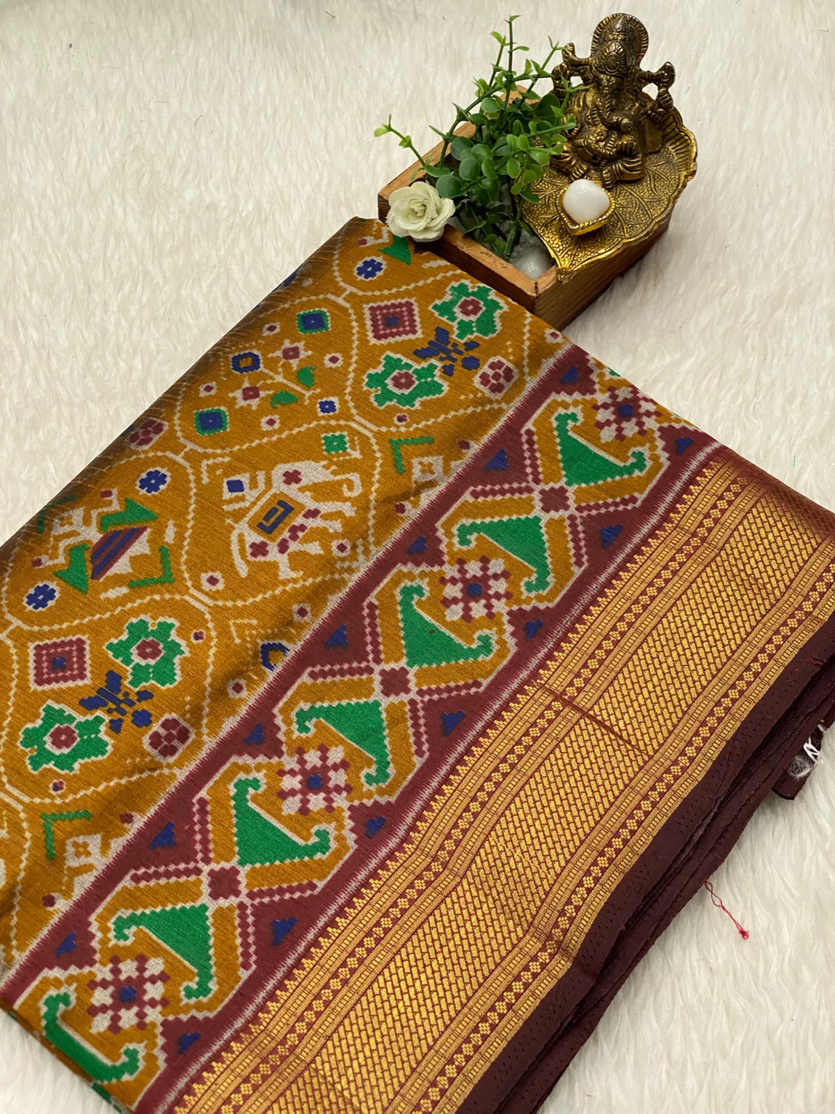 Semi Patola Soft Silk Sarees