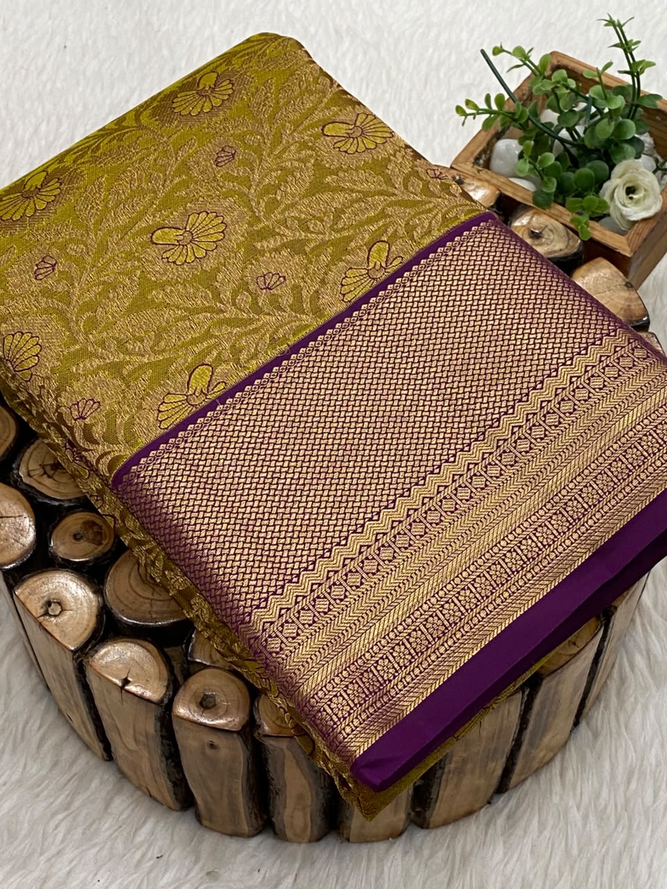 Pure Mix Brocade Bridal Saree