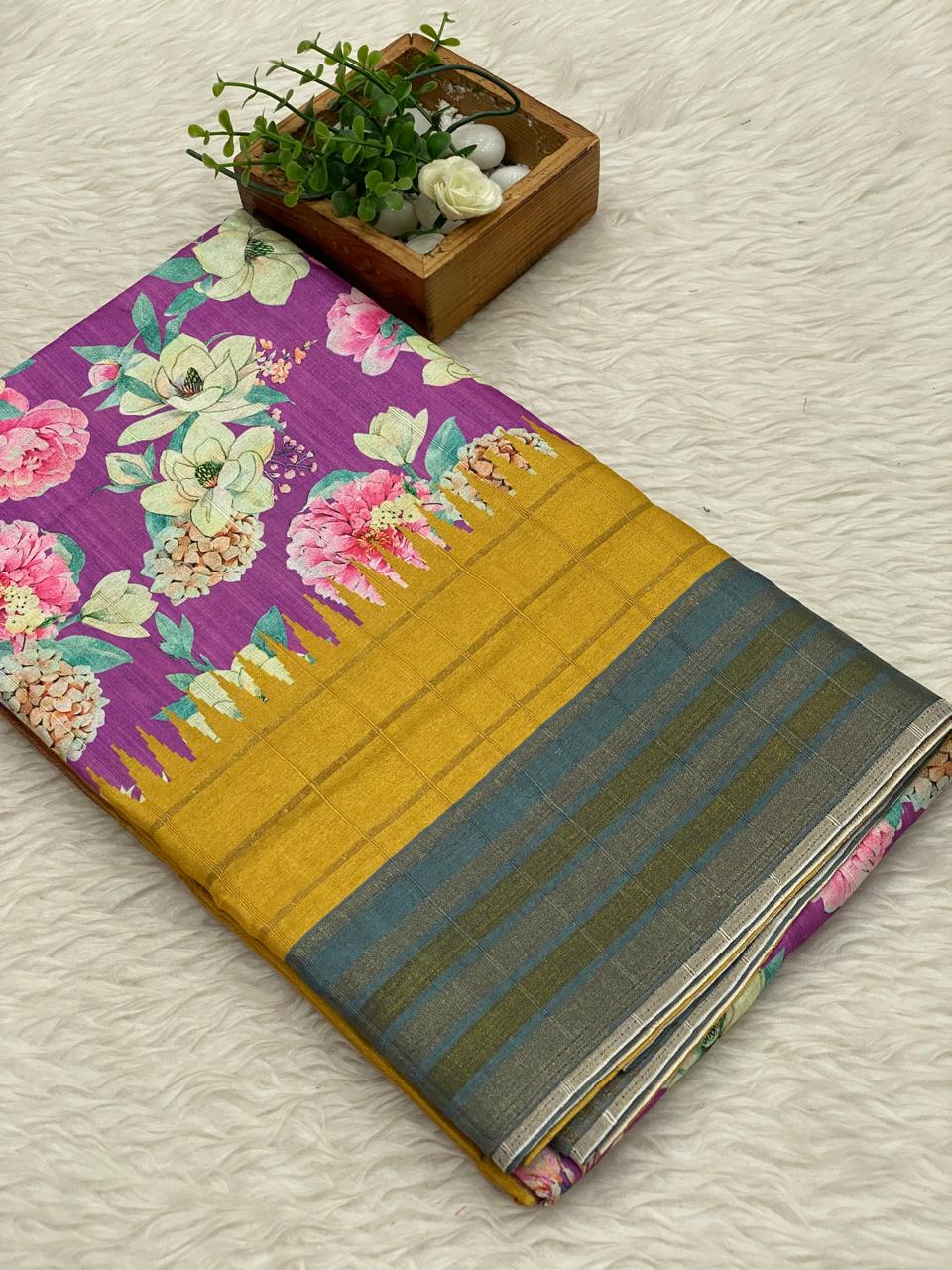 Jute Linen Saree