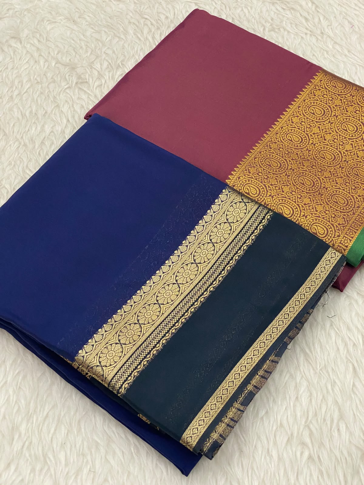 Georgette Soft Silk Combo Saree
