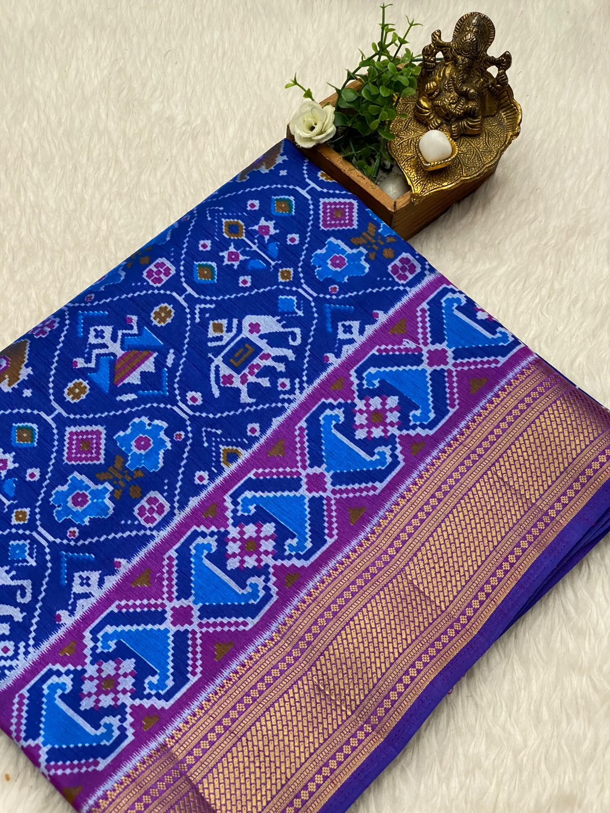 Semi Patola Soft Silk Sarees