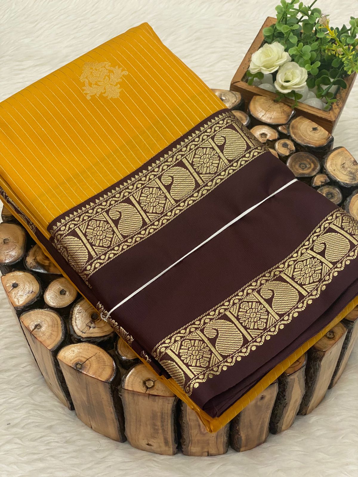 Premium Kanchi Korvai Border Saree