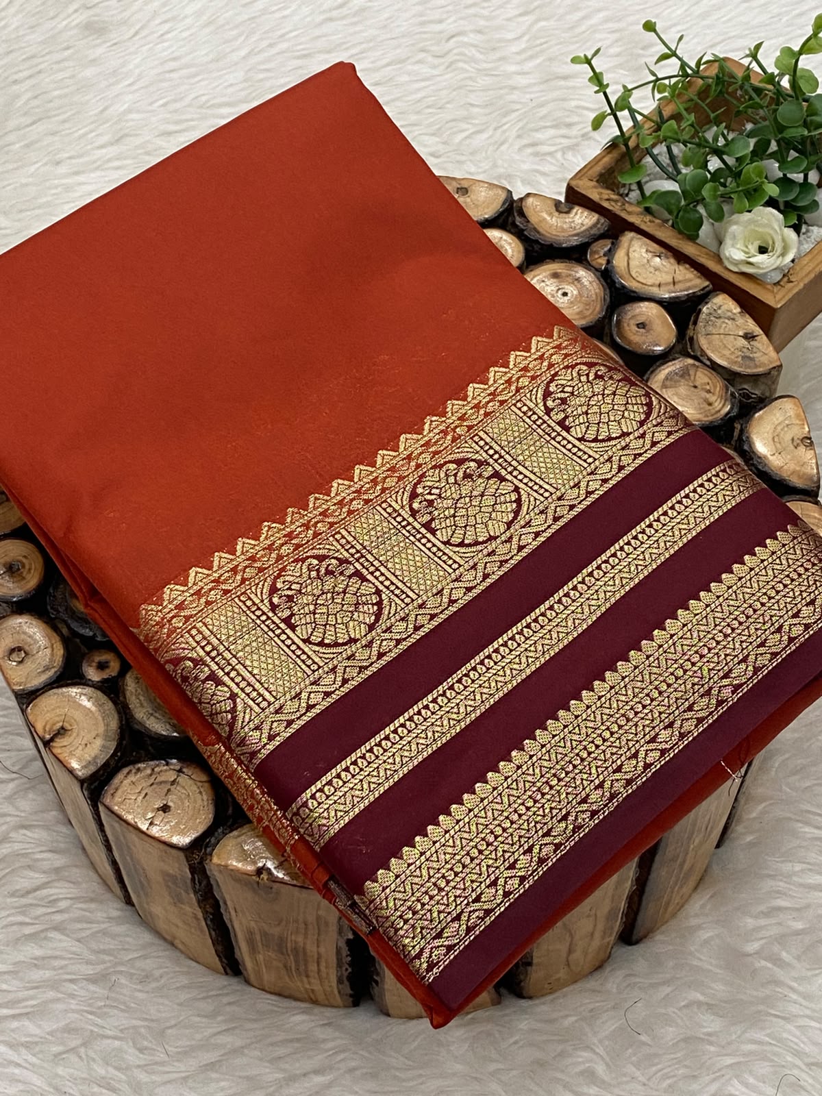 Semi Mysore Silk Saree