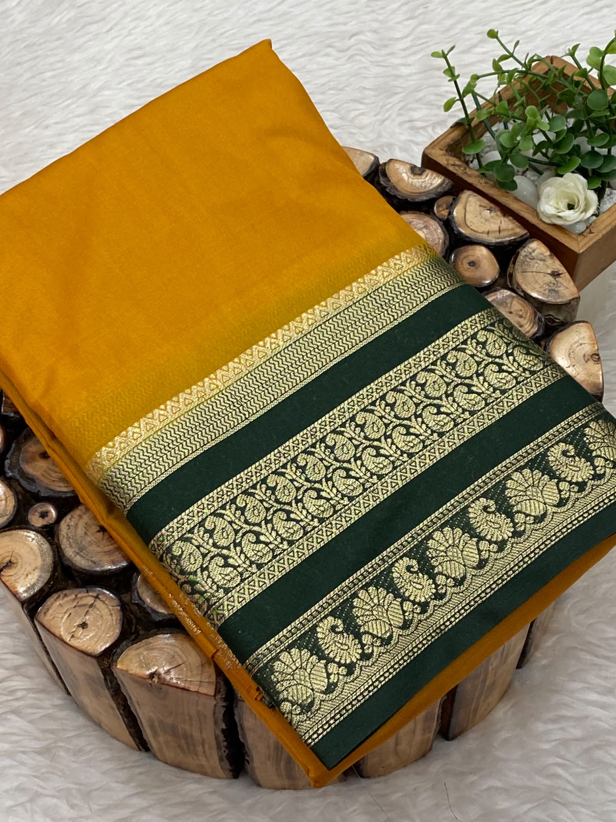 Semi Mysore Silk Saree