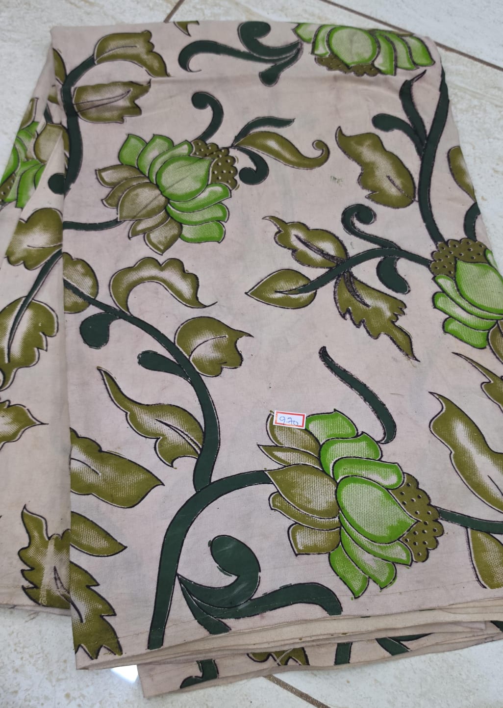 Chennuri Silk Kalamkari Printed 1 mtr cut blouse