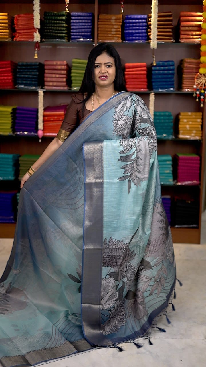 Kota Net Digital Print Saree