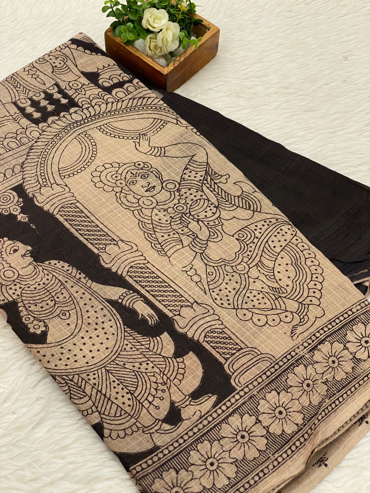 Kota net Kalamkari sarees