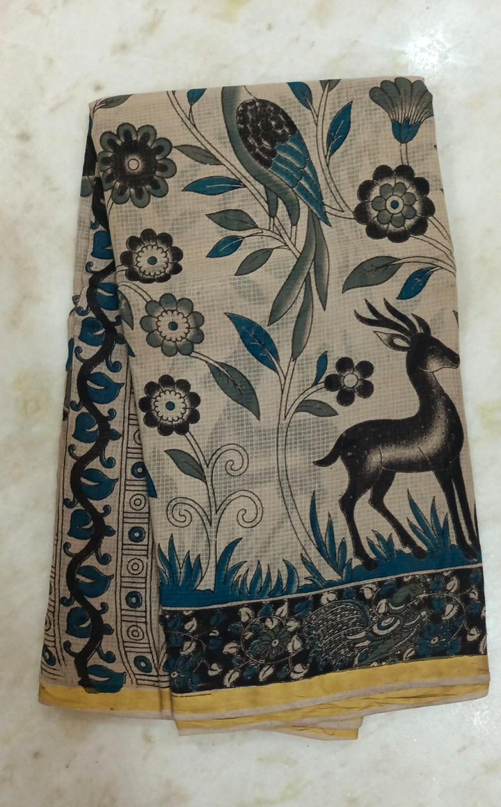 Kota net Kalamkari sarees