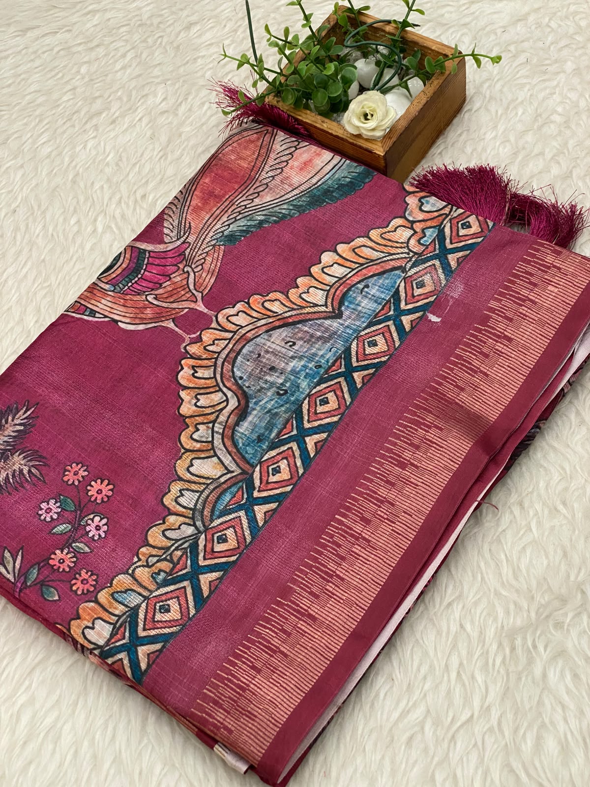 Semi Tussar Saree