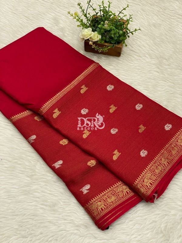 Pure Viscose silk saree