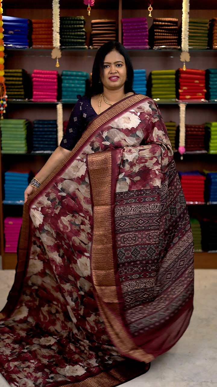 Crushed Dola Sarees