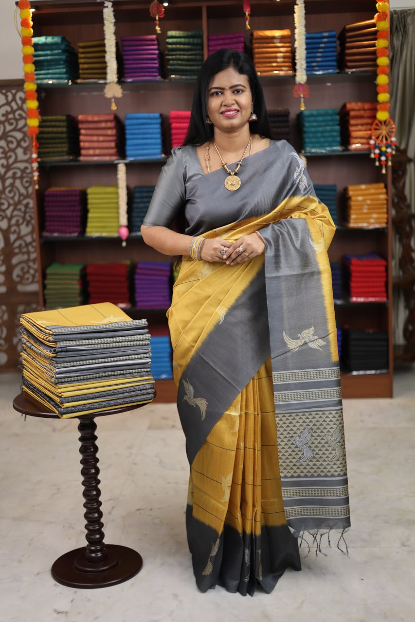 Semi Tussar Saree