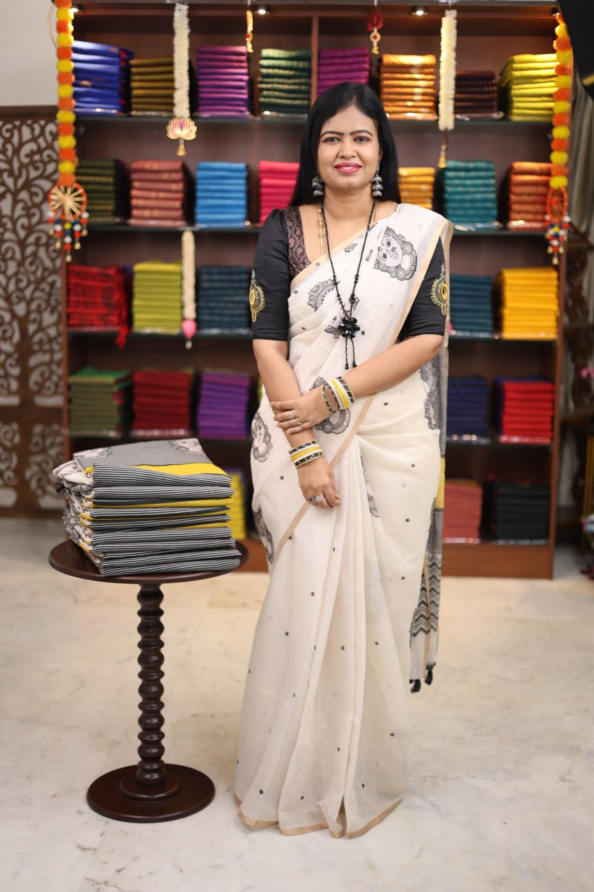 Linen Cotton Saree - Vol3
