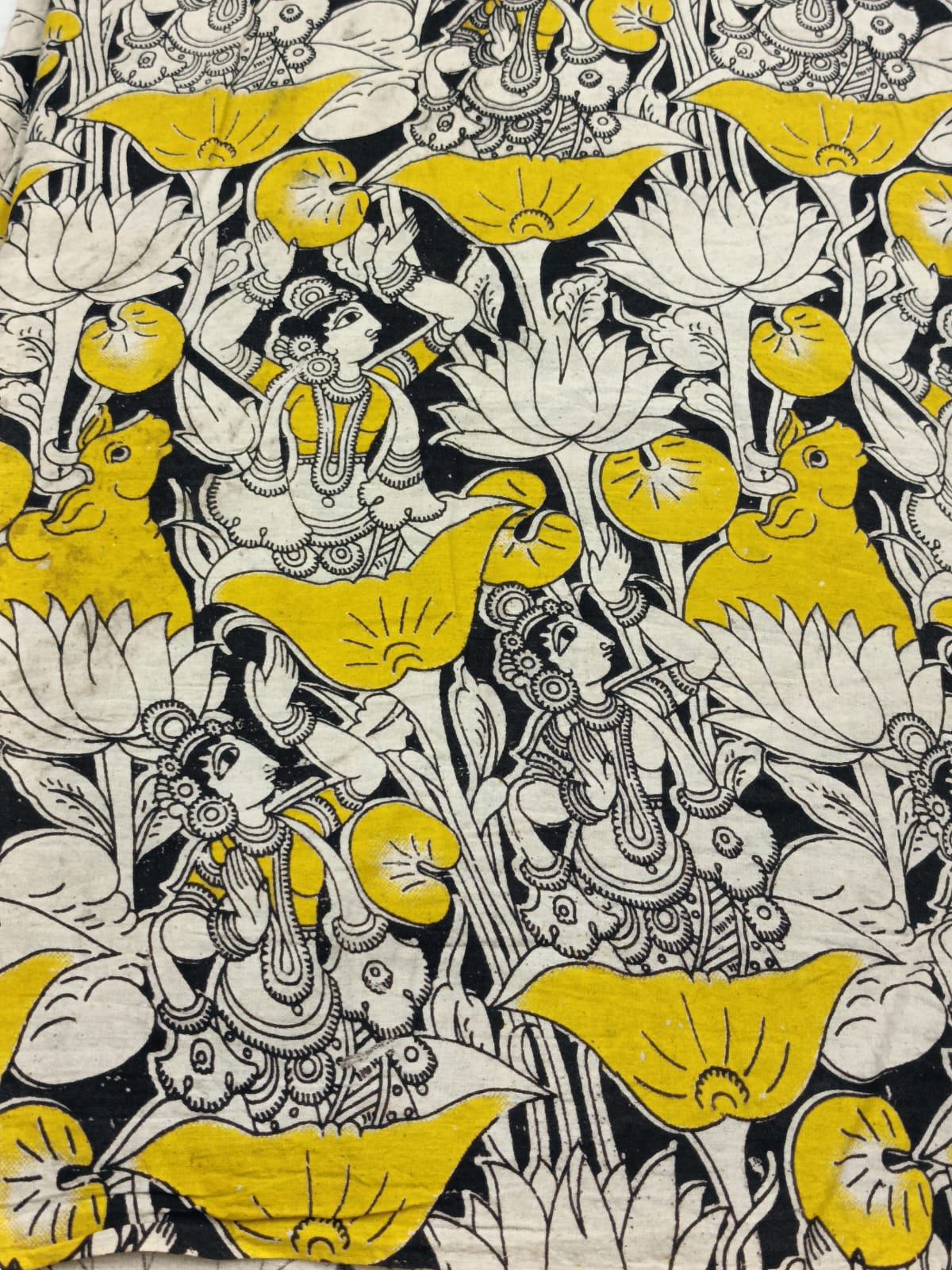 Kalamkari Cotton Printed 1 mtr cut Blouse