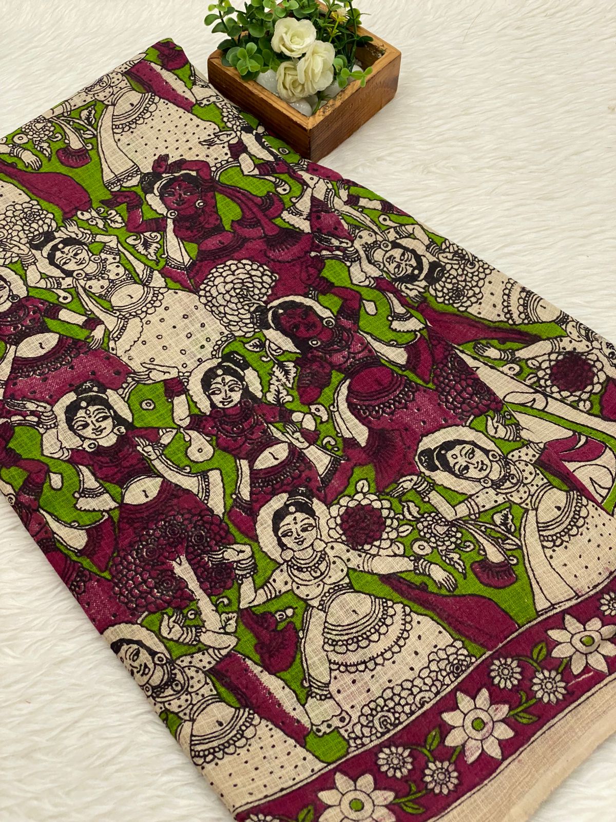 Kota net Kalamkari sarees