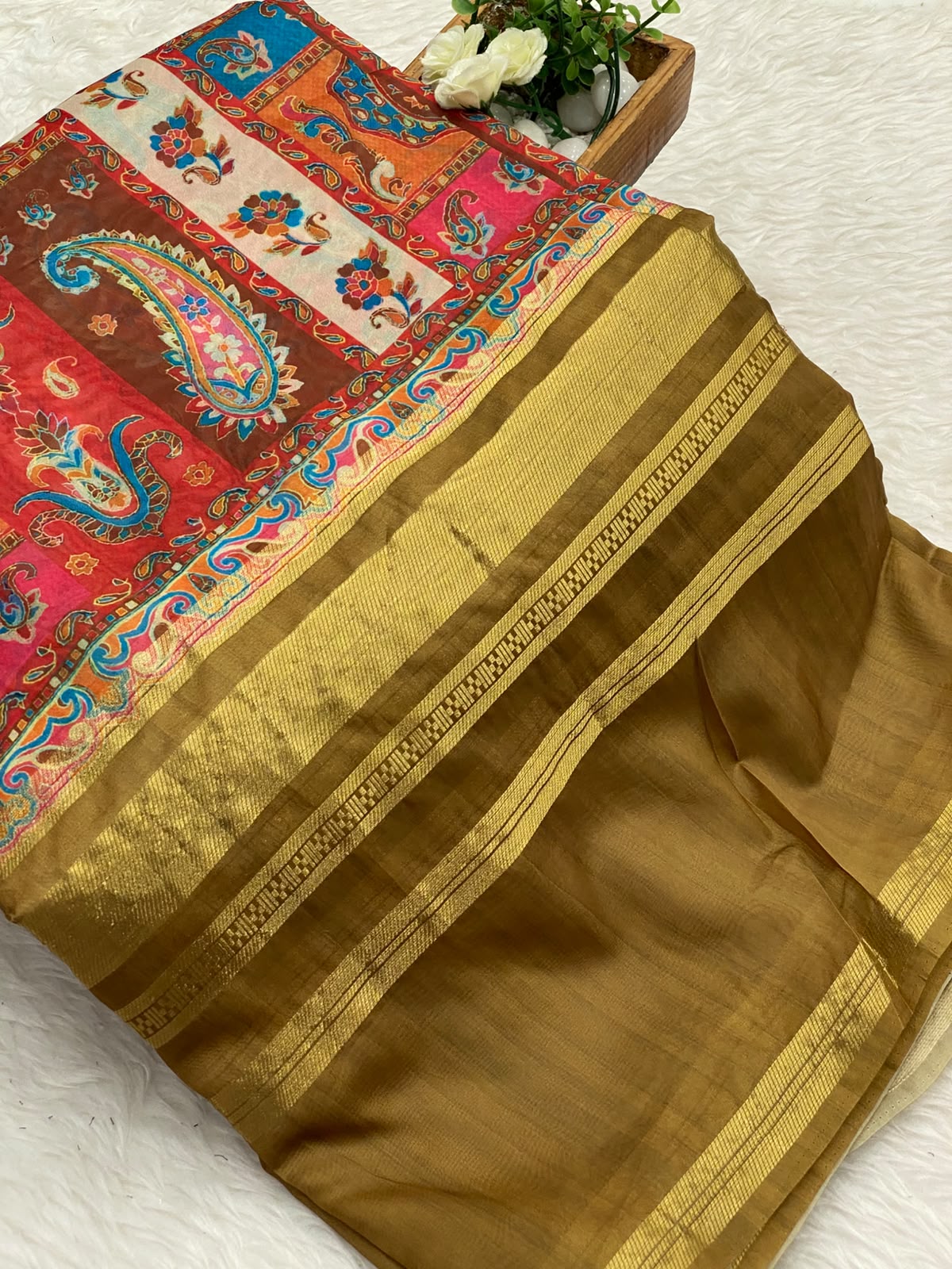Organza Tissue Silk Saree