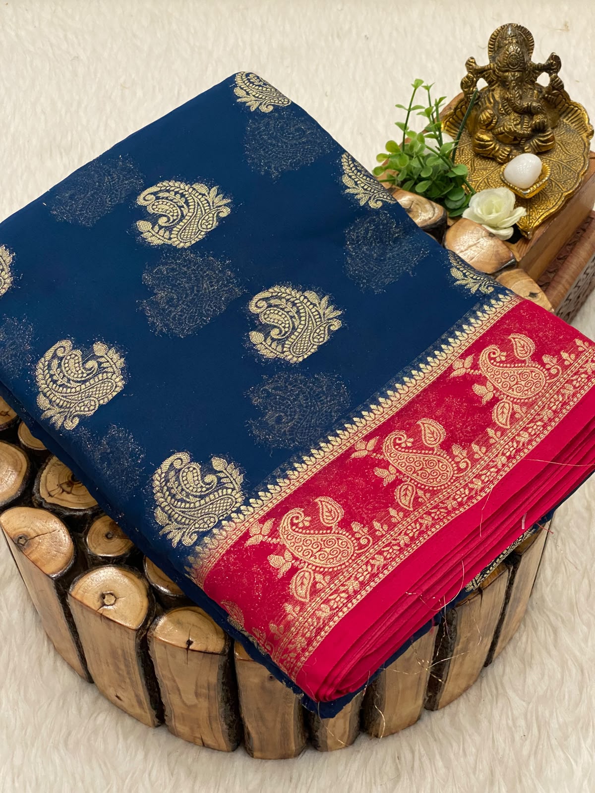 Premium Mysore Crepe Silk Saree
