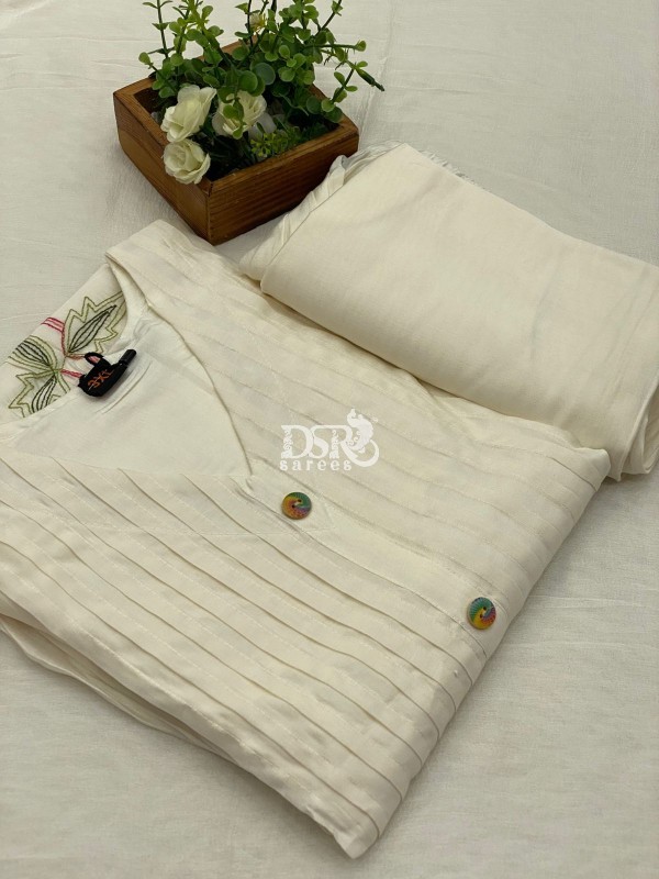 Mul Chanderi Anarkali Suit