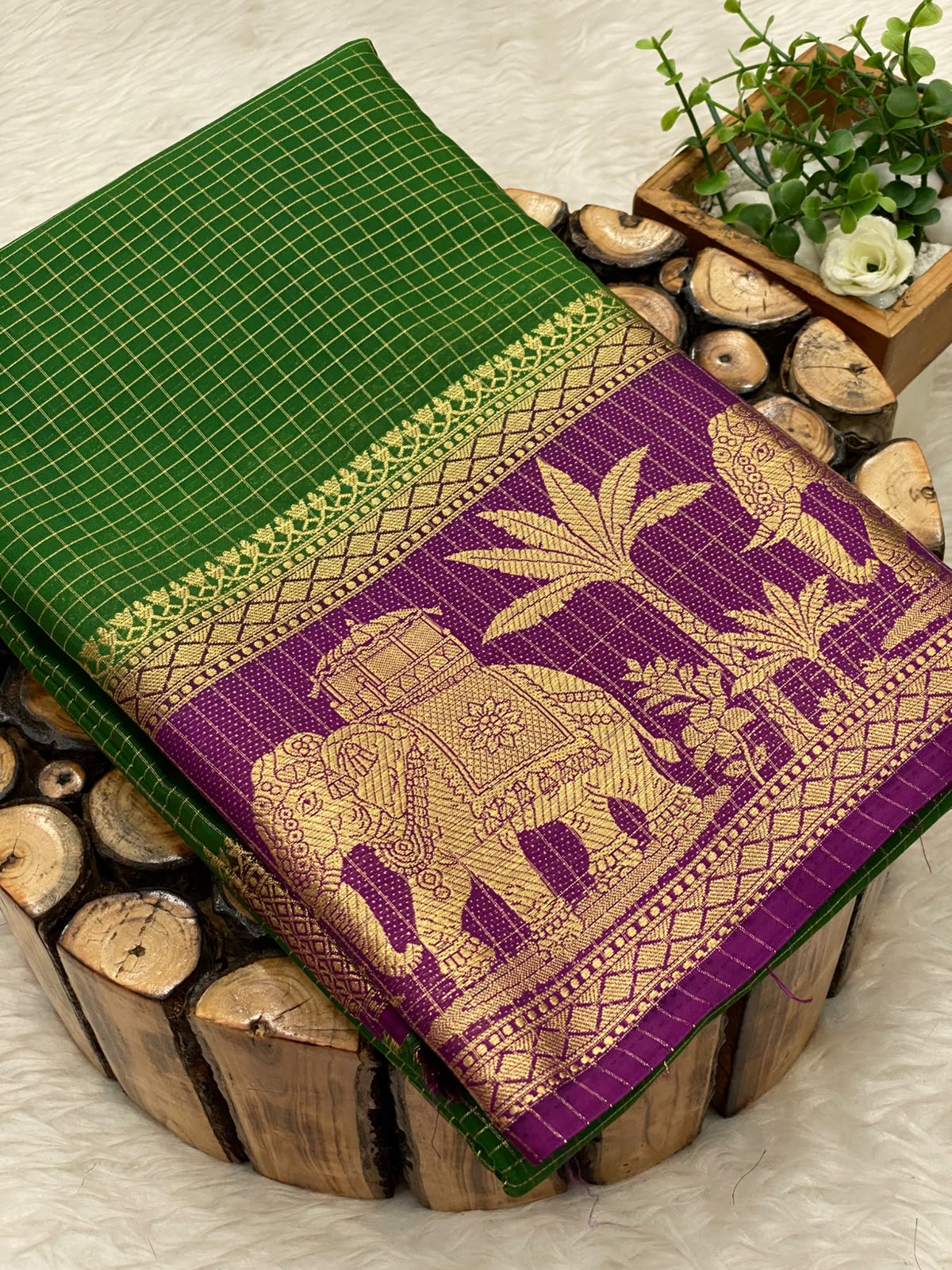 Mysore Crepe Checks