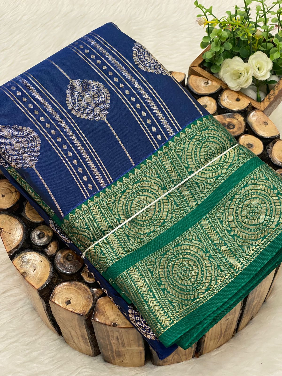 Premium Kanchi Korvai Border Saree
