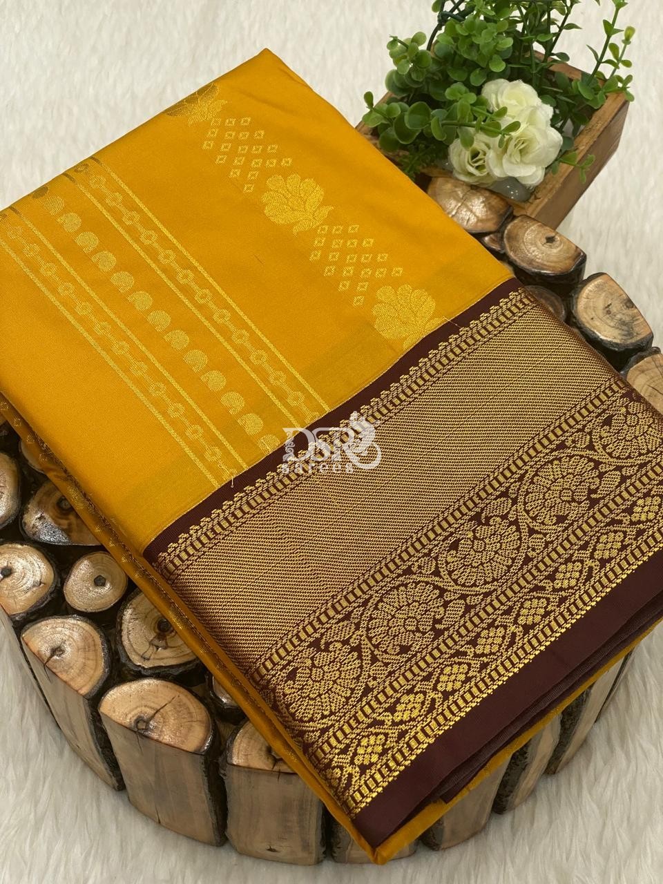 Premium Kanchi Korvai Border Saree